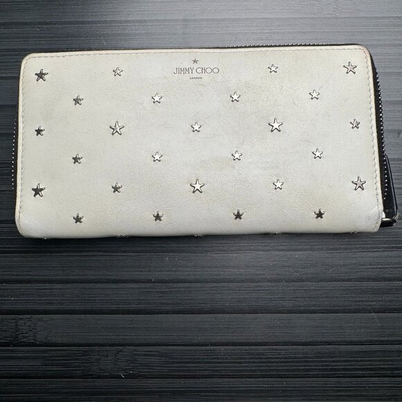 Jimmy Cho Star Studded Zip Around Organizer - Picture 1 of 7